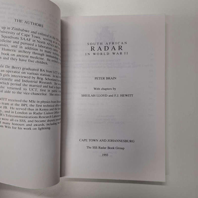 South African radar in World War II - Softcover (Peter Brain)
