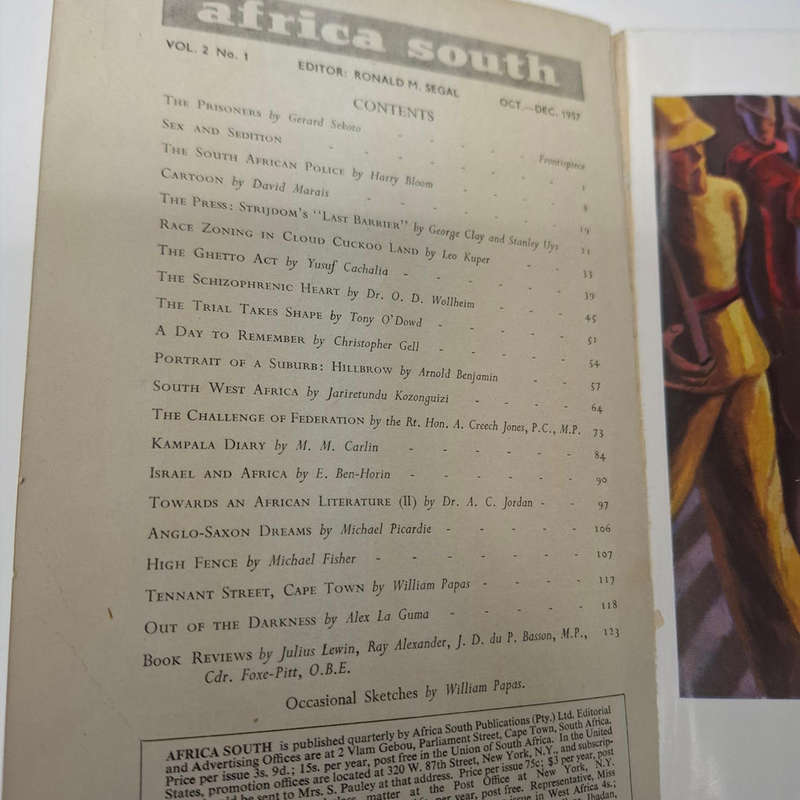 AFRICA SOUTH Vol. 2 No. 1 Oct.-Dec. 1957