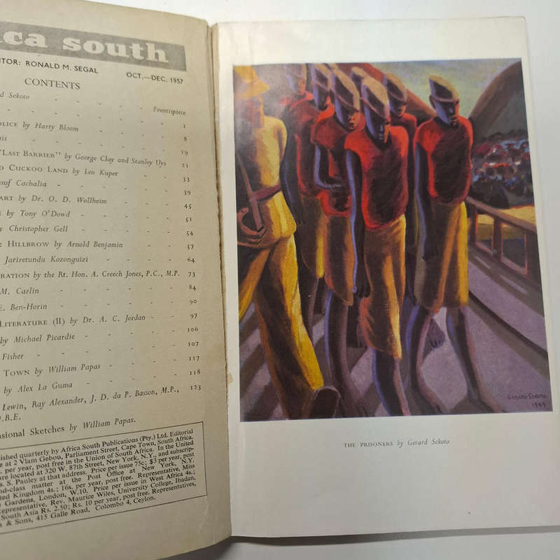 AFRICA SOUTH Vol. 2 No. 1 Oct.-Dec. 1957