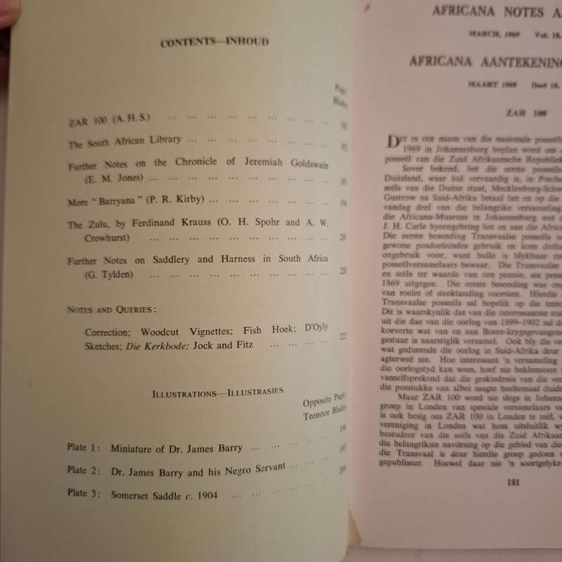 AFRICANA NOTES AND NEWS MARCH, 1969