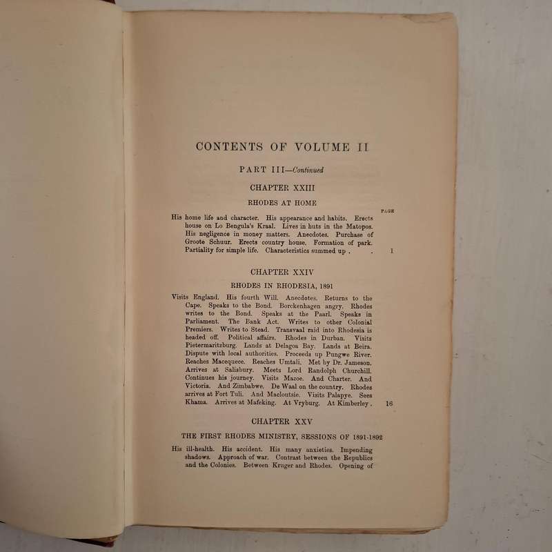 The Life of the Rt. Hon. Cecil John Rhodes 1853-1902 (2 Volumes)  Lewis Michell