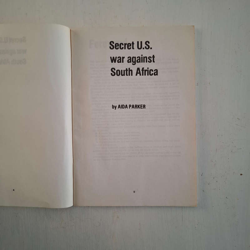 Secret U.S. war against South Africa by AIDA PARKER