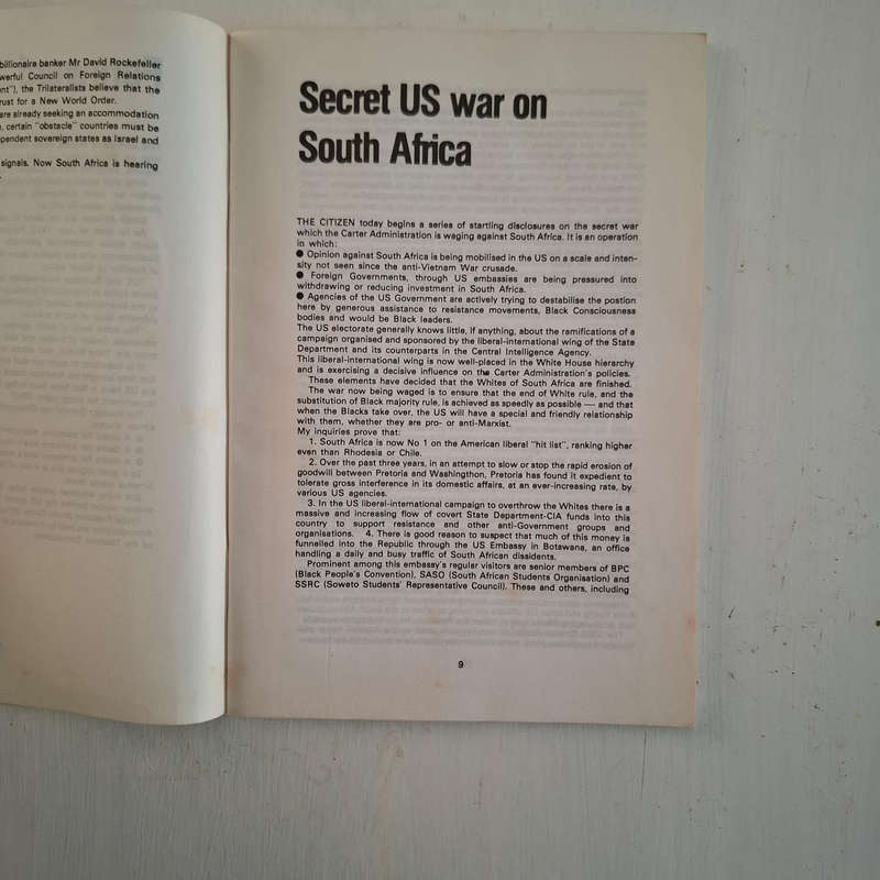 Secret U.S. war against South Africa by AIDA PARKER