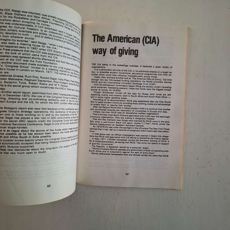 Secret U.S. war against South Africa by AIDA PARKER
