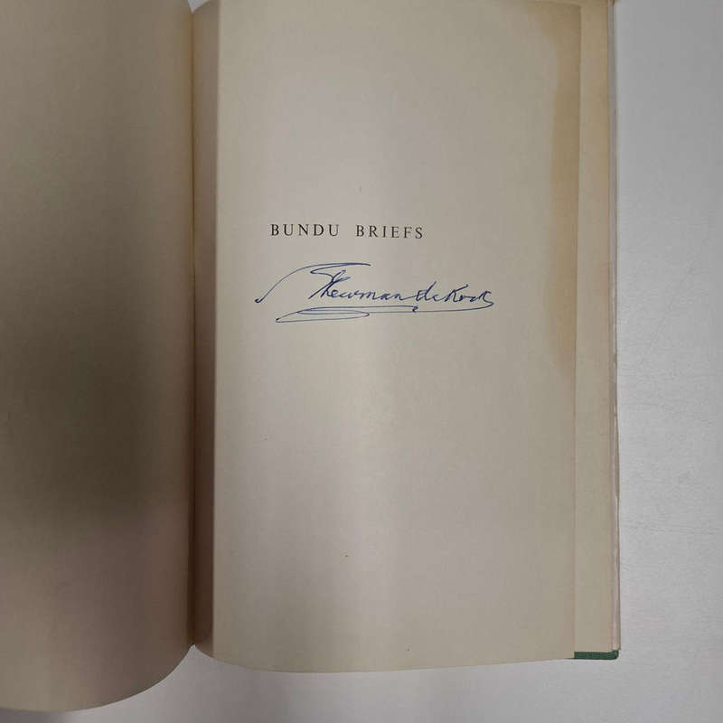 Bundu Briefs (Plewman De Kock) Signed