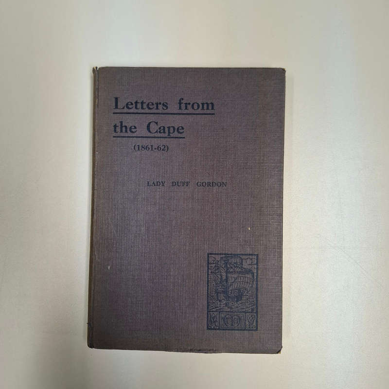 Letters From The Cape (1861-62) Lady Duff Gordon