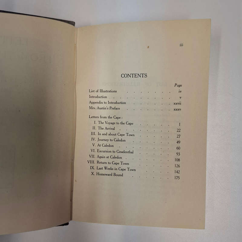 Letters From The Cape (1861-62) Lady Duff Gordon