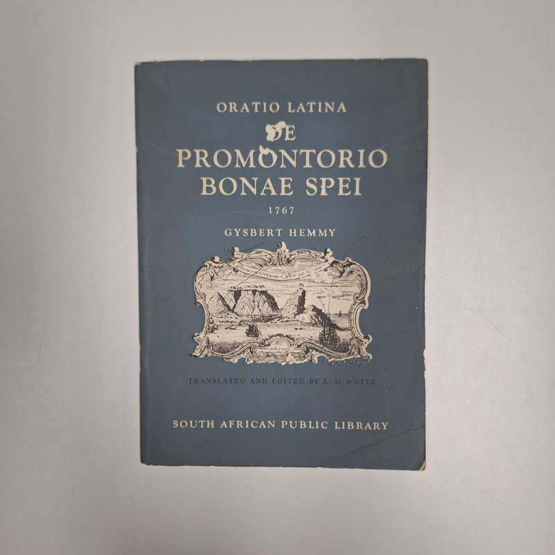De Promontorio Bonae Spei, the Cape of Good Hope: a Latin oration delivered in the Hamburg Academy