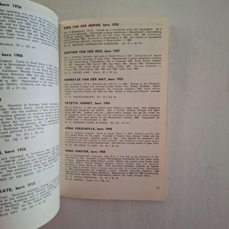 Selection of South African Art Exhibition catalogues