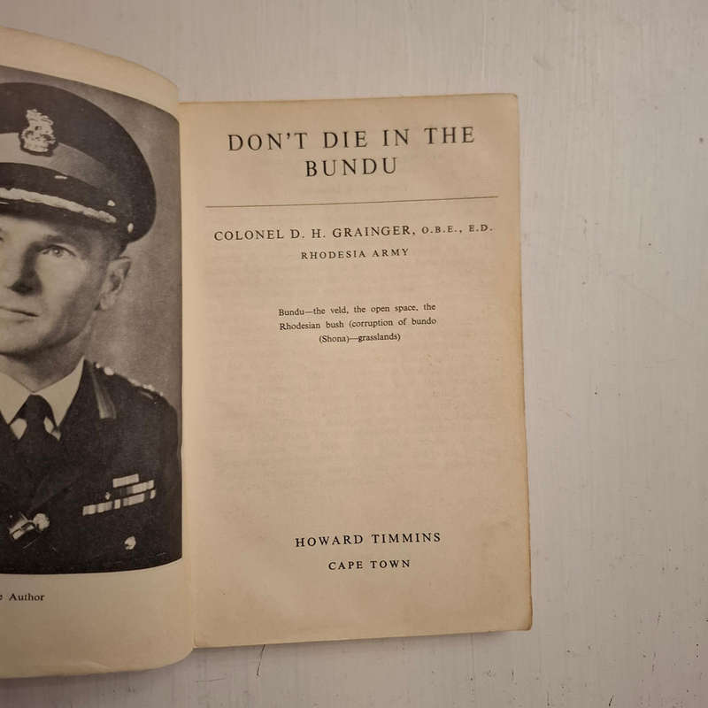 Don't Die in the Bundu (DH Grainger)