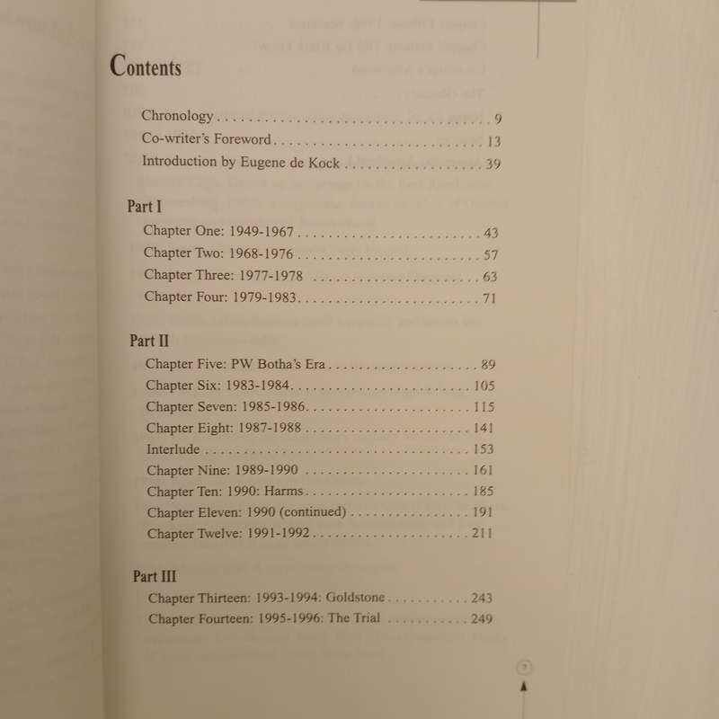 A long night's Damage: Working for the Apartheid State - Eugene De Kock (as told to Jeremy Gordin)
