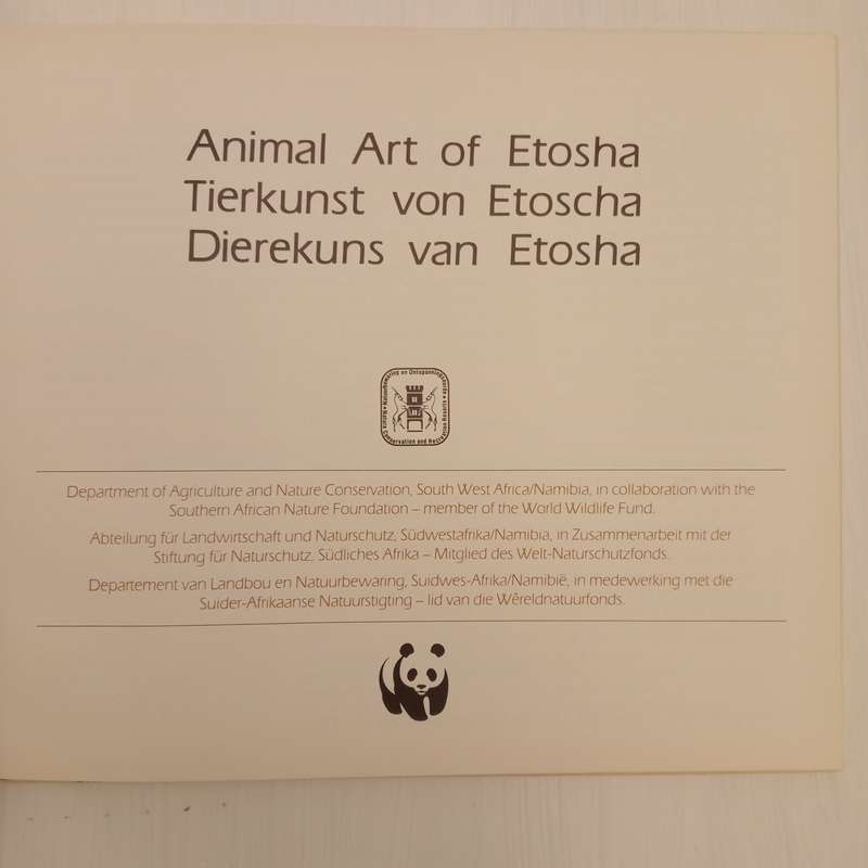 Animal Art of Etosha. Tierkunst von Etoscha. Dierekuns van Etosha