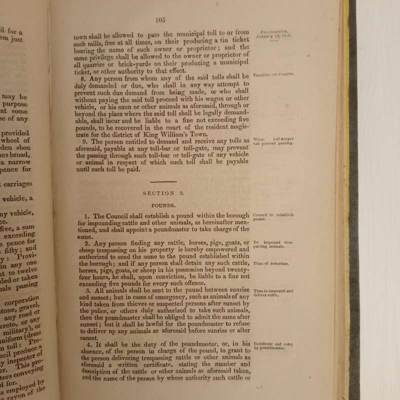 Laws and Regulations of British Kaffraria: Previous to its annexation to the Colony of the Cape of G