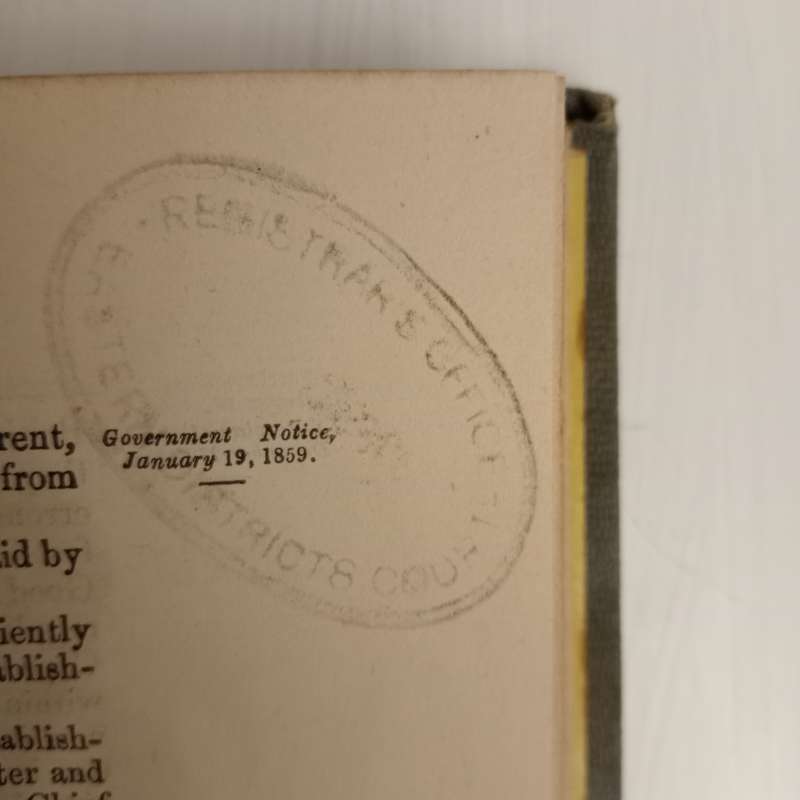 Laws and Regulations of British Kaffraria: Previous to its annexation to the Colony of the Cape of G
