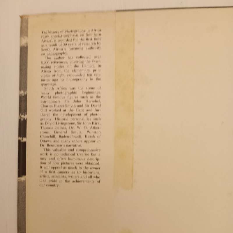 Silver Images , History Of Photography In Africa (Dr A. D. Bensusan)