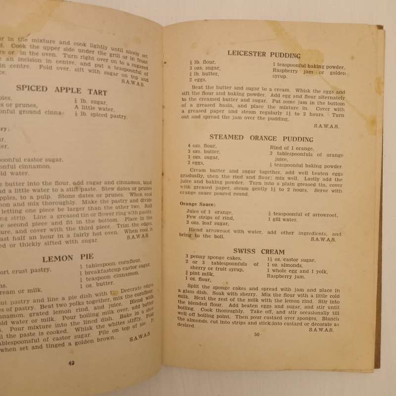 "Victory" Cookery Book: South African Women's Auxiliary Services