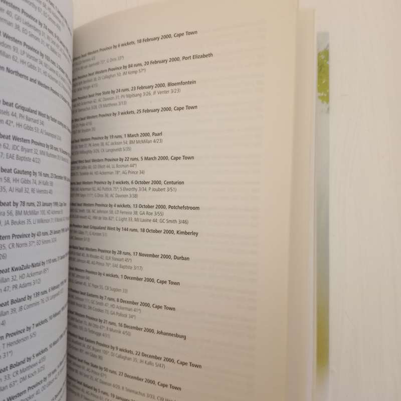 The Blue Book : A History of Western Province Cricket, 1890-2011
