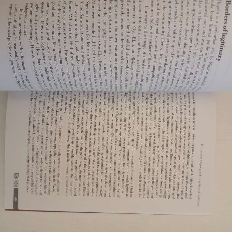 Unshared Identity: Posthumous paternity in a contemporary Yoruba community (African Humanities)