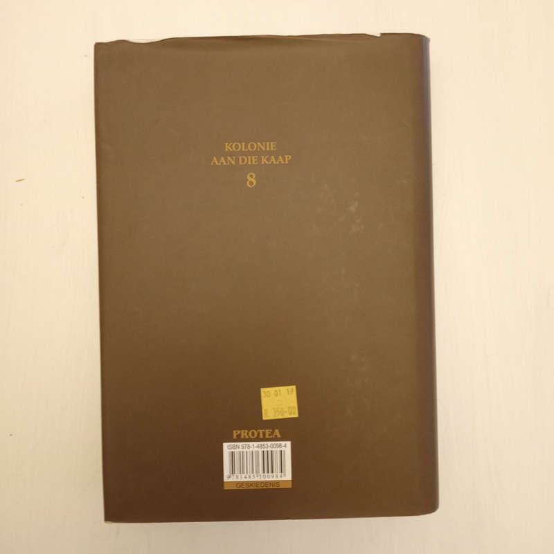 Swanesang - Die einde van die Kompanjies tyd aan die Kaap, 1771-1795 (Karel Schoeman)