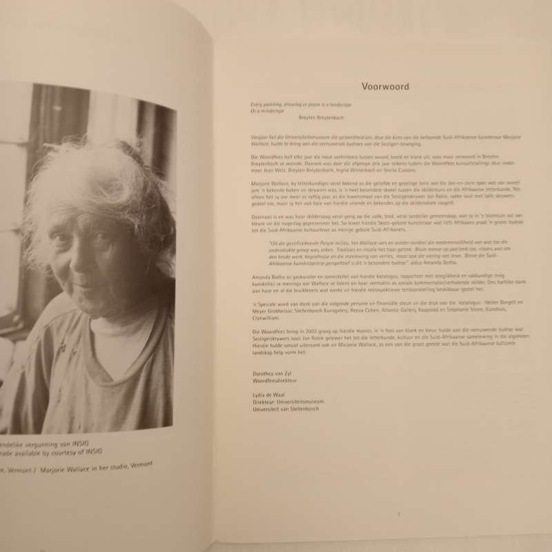 Marjorie Wallace Retrospektiewe Uitstalling / Retrospective Exhibition (1953-2003) Amanda Botha (com