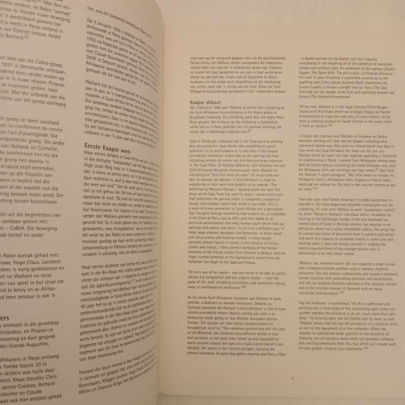 Marjorie Wallace Retrospektiewe Uitstalling / Retrospective Exhibition (1953-2003) Amanda Botha (com