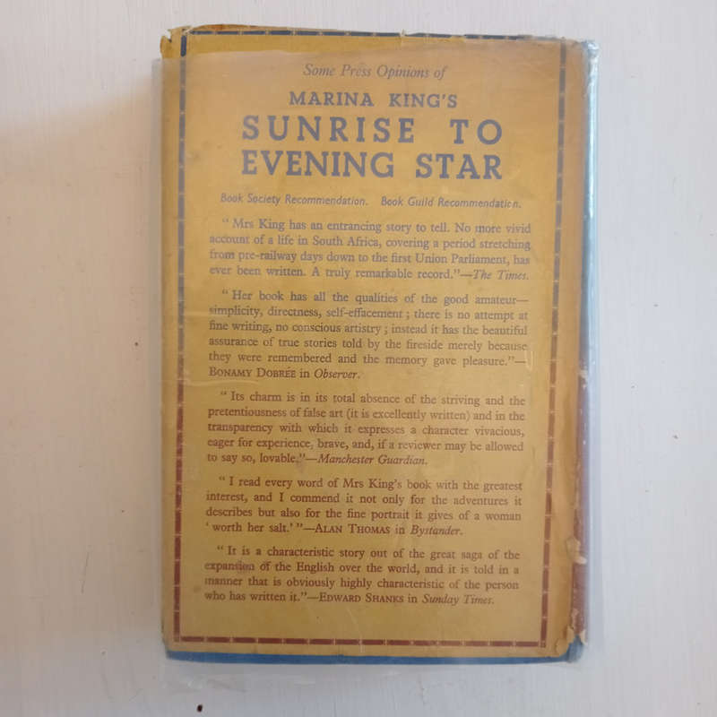 Sunrise to Evening Star: My Seventy Years in South Africa (Marina King)