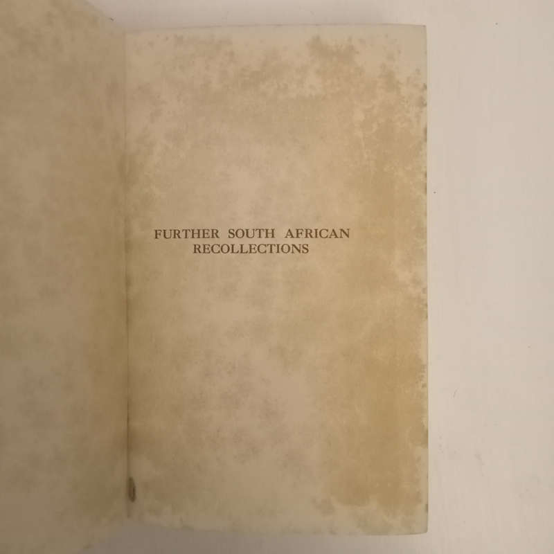 Further South African Recollections (Sir James Tennant Molteno)