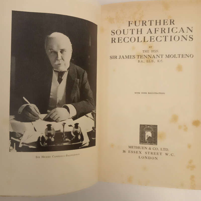 Further South African Recollections (Sir James Tennant Molteno)