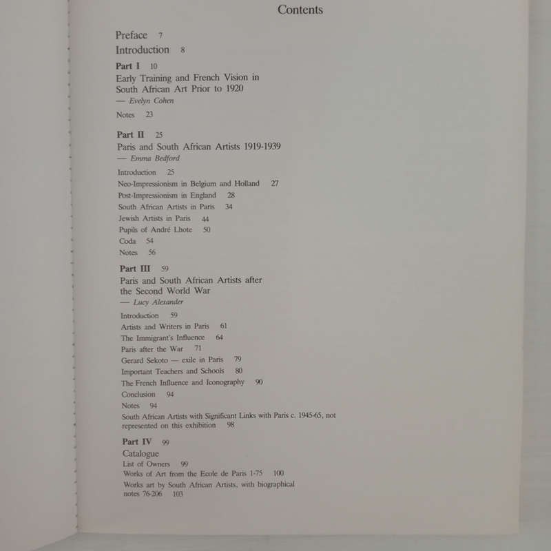 Paris and South African Artists 1850-1965 (Lucy Alexander, Emma Bedford & Evelyn Cohen)