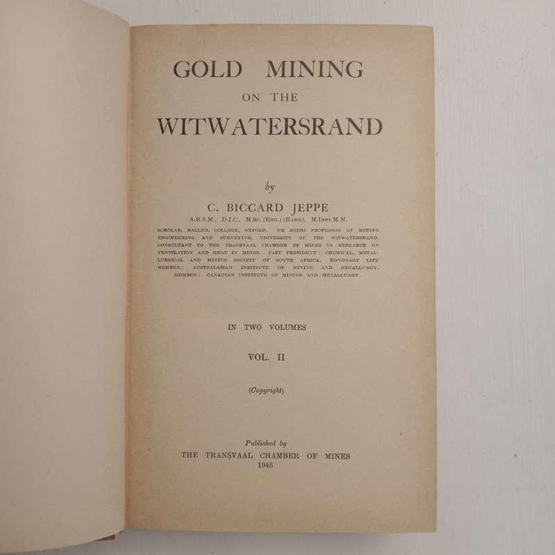 Gold Mining on the Witwatersrand, Vol. II Only  (C. Biccard Jeppe)