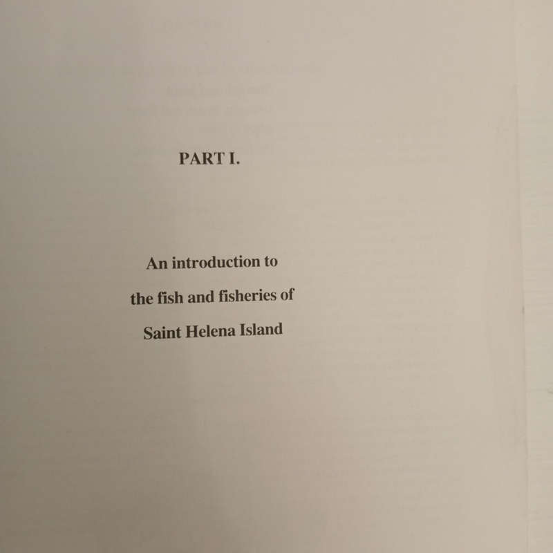 Fish and Fisheries of Saint Helena Island (Alasdair Edwards)