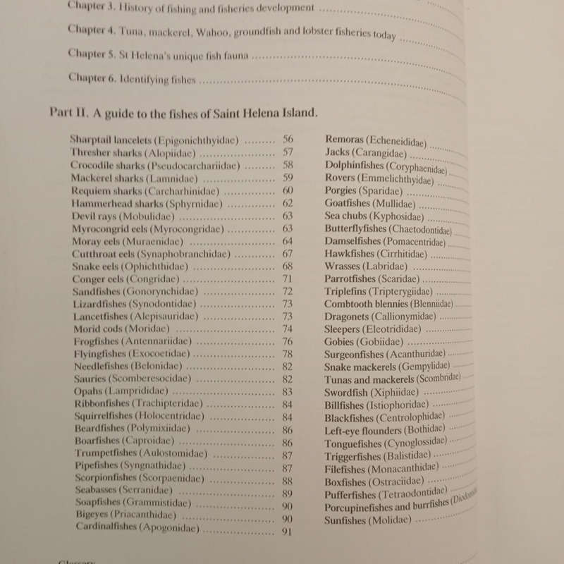 Fish and Fisheries of Saint Helena Island (Alasdair Edwards)