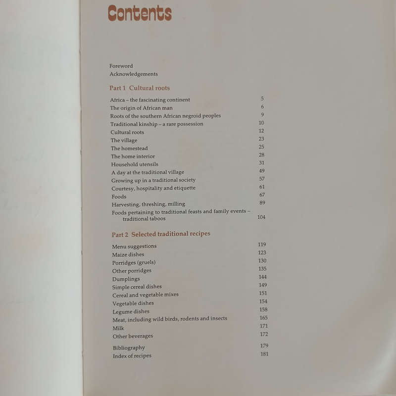 Funa, Food from Africa: Roots of Traditional African Food Culture  (Renata Coetzee)