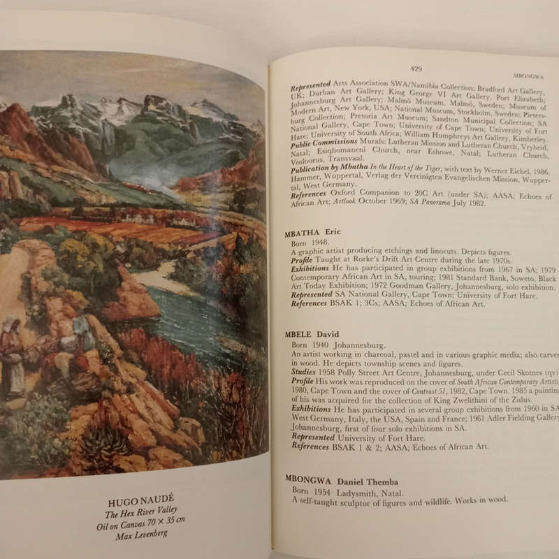 The Dictionary of South African Painters and Sculptors (Grania Ogilvie assisted by Carol Graff)