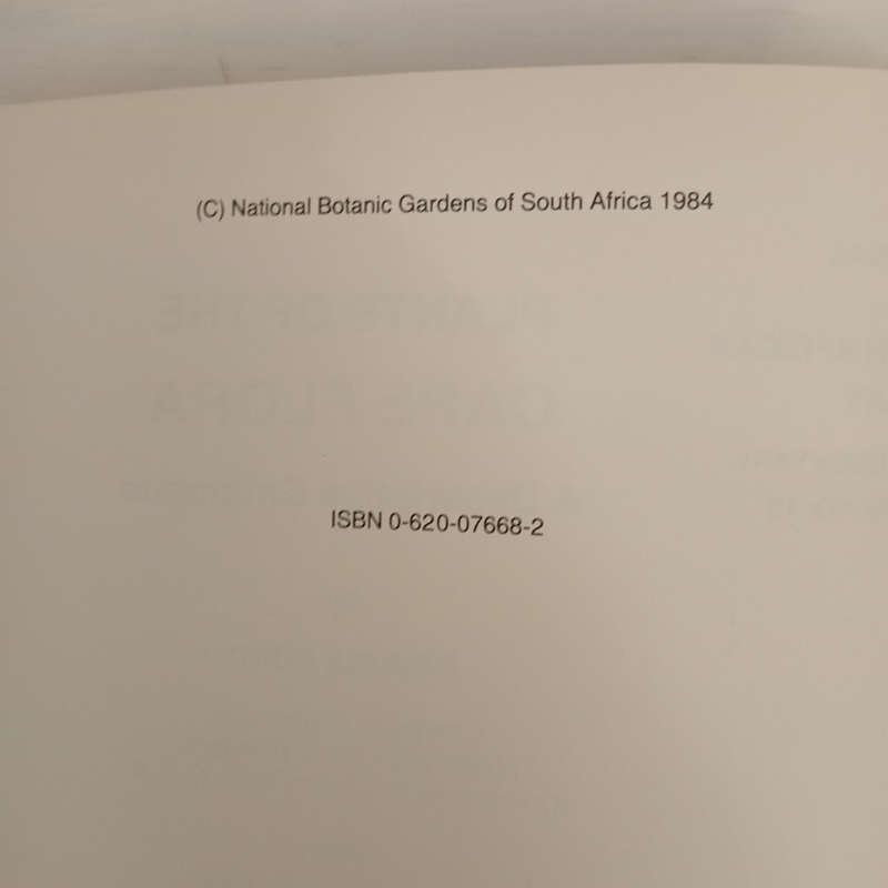 Plants of the Cape flora: A descriptive catalogue (Journal of South African botany. supplementary vo
