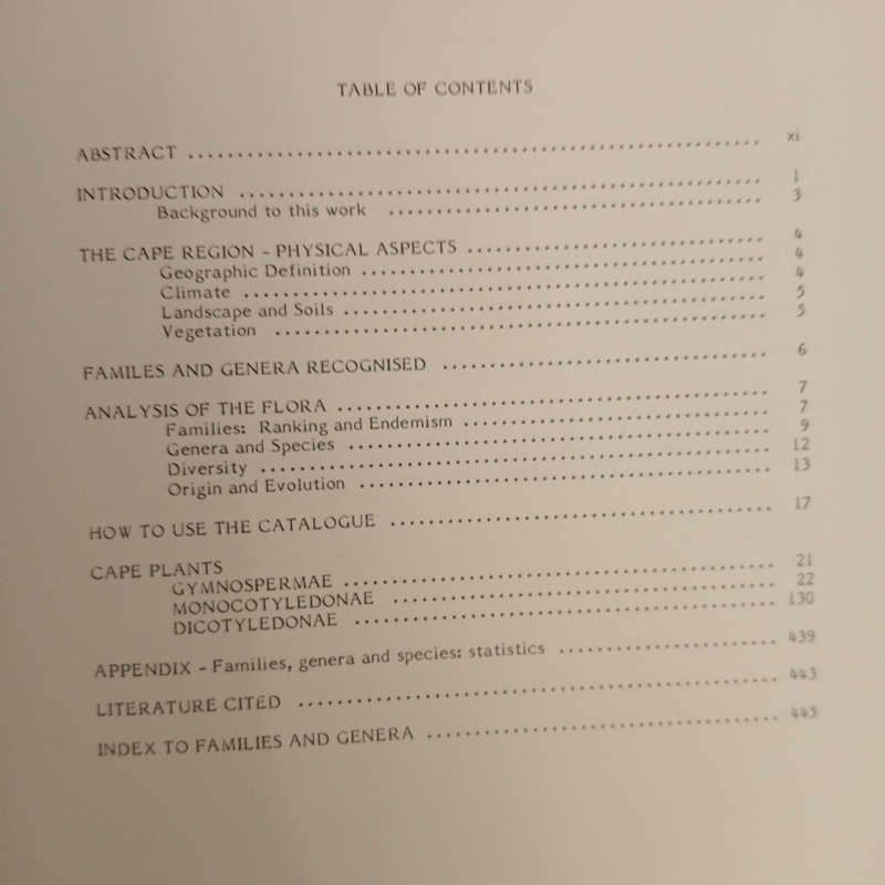 Plants of the Cape flora: A descriptive catalogue (Journal of South African botany. supplementary vo