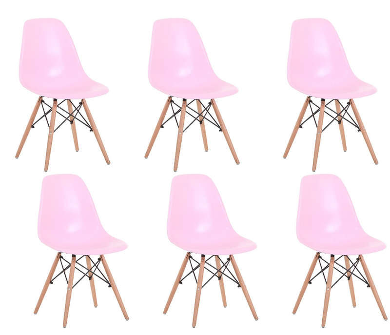 Luna chair 6 pack-pink