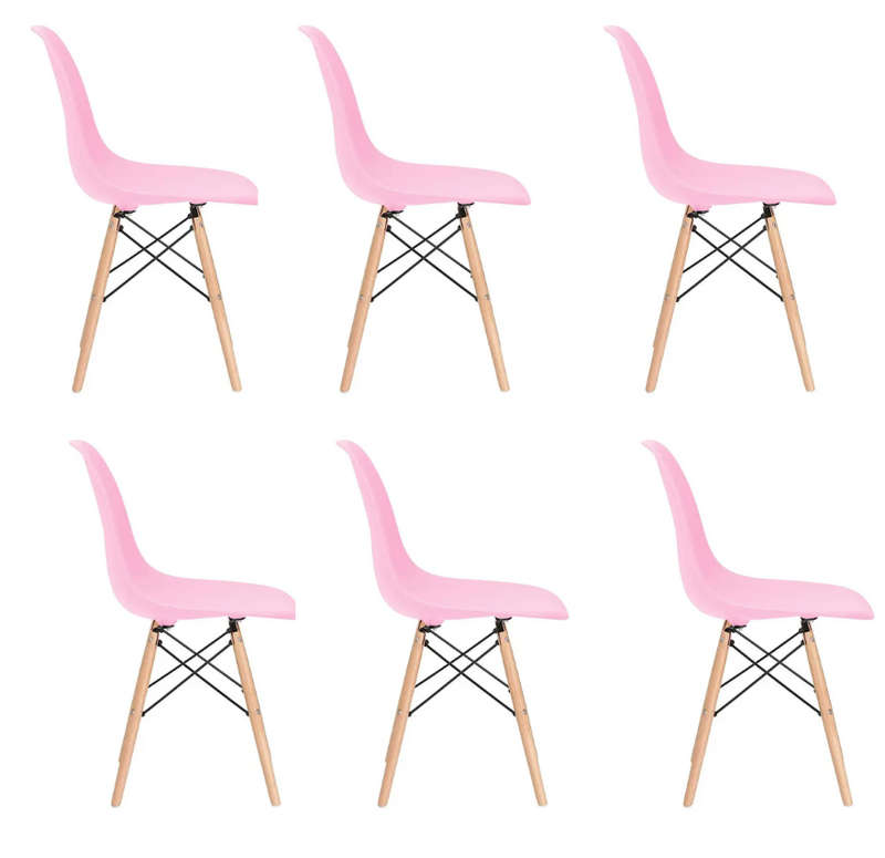 Luna chair 6 pack-pink
