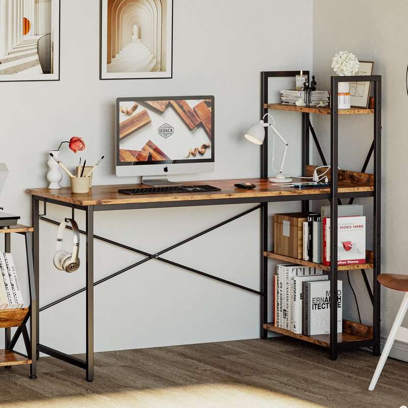 Computer Desk - With Storage shelves