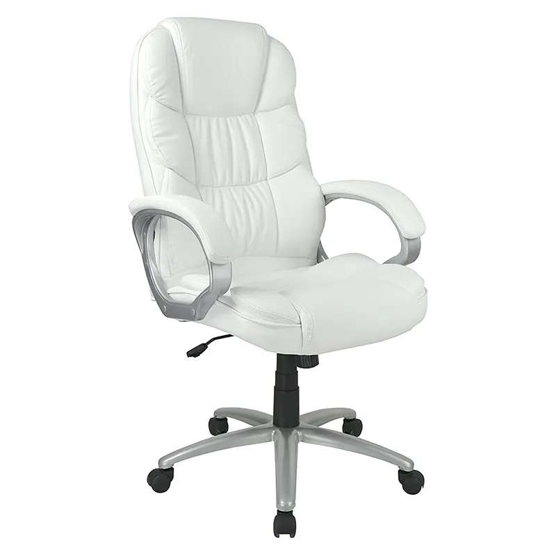 Mid Back Executive PU Leather - White
