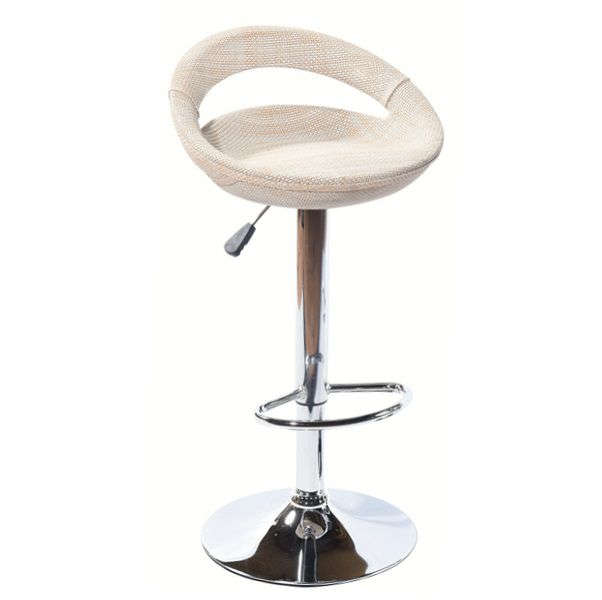 Woven Bar Stool - White