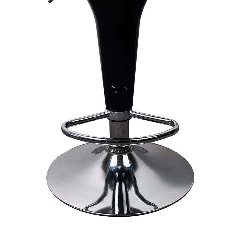 High Back Bar Stools Kitchen Bar Chair Set Swivel Adjustable Counter Chair - Black