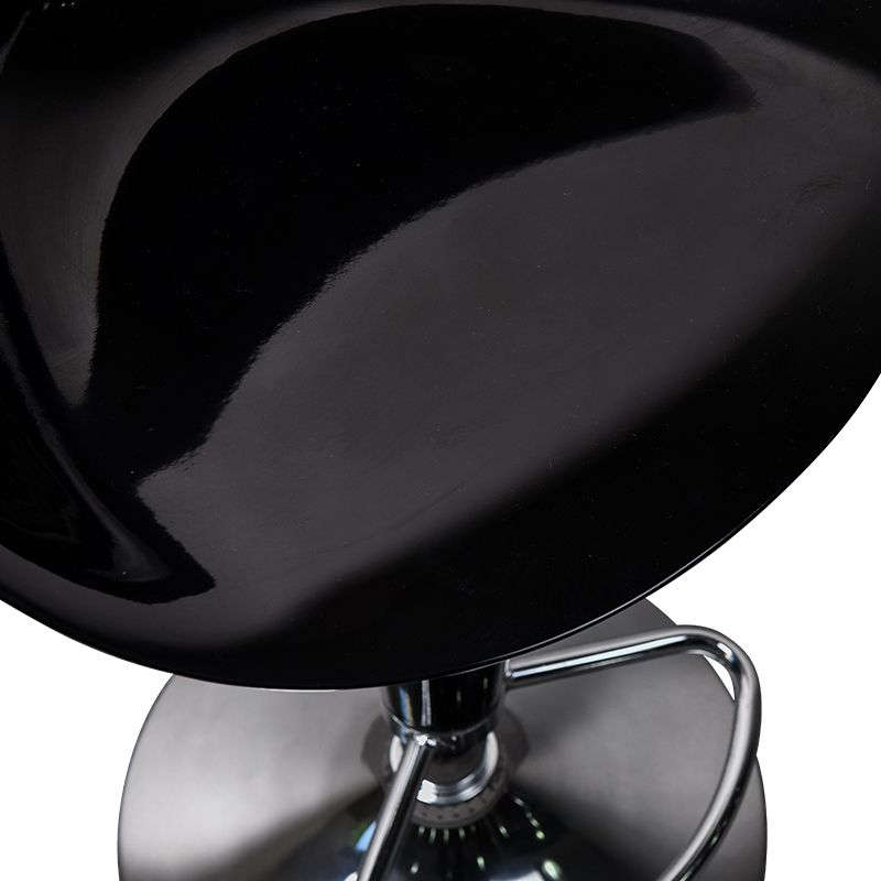High Back Bar Stools Kitchen Bar Chair Set Swivel Adjustable Counter Chair - Black