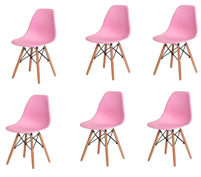 Luna chair 6 pack-pink