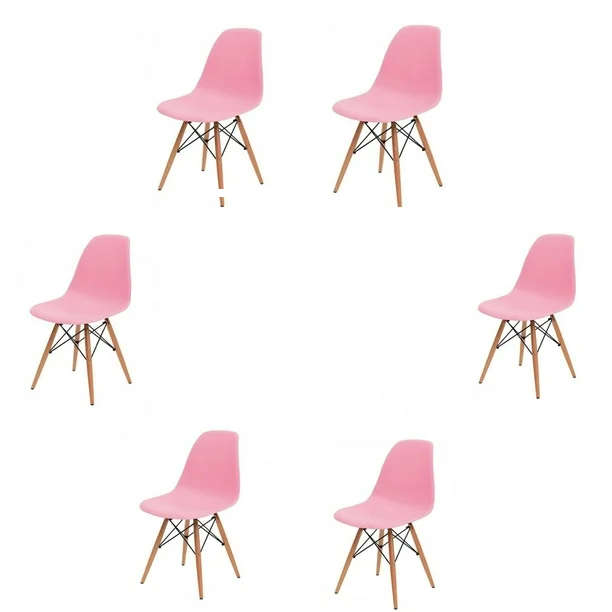 Luna chair 6 pack-pink