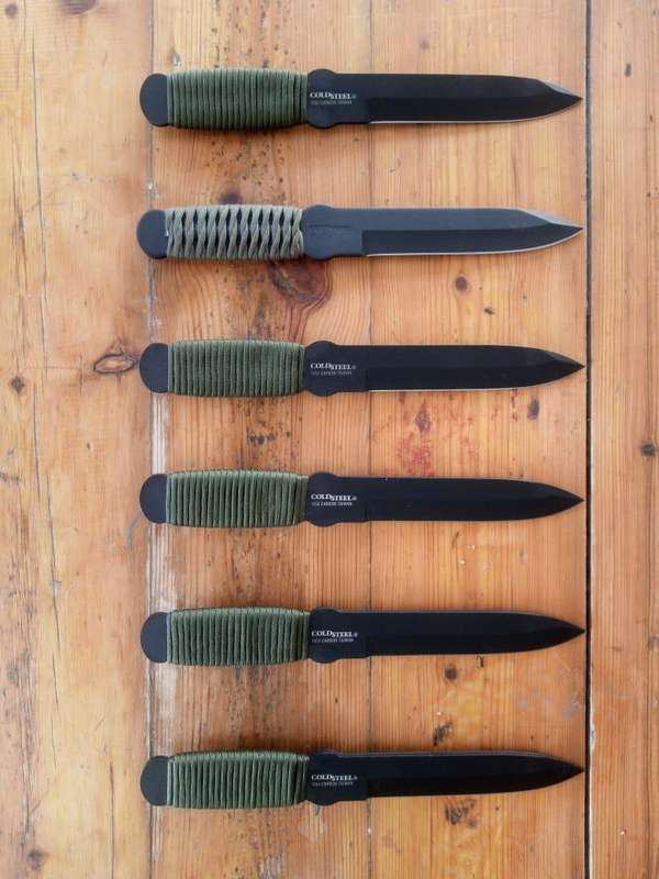 6 x Cold Steel True Flight Thrower knives