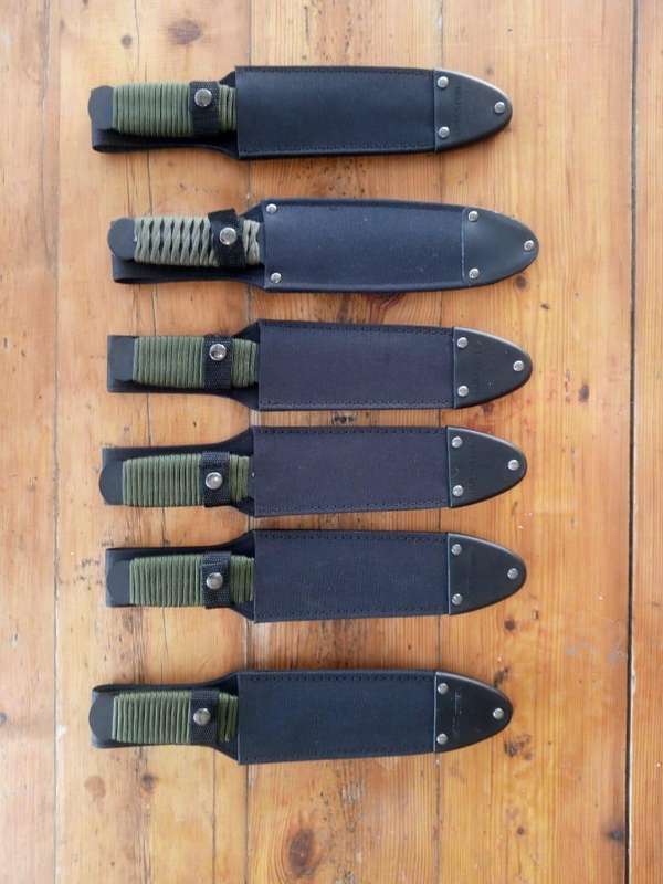 6 x Cold Steel True Flight Thrower knives