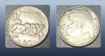 ITALY - 1921 50 CENTESIMI
