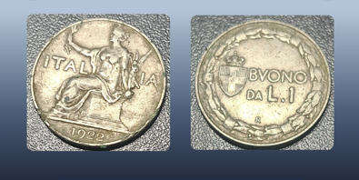 ITALY - 1922 1 LIRE