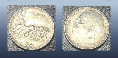 ITALY - 1925 50 CENTESIMI